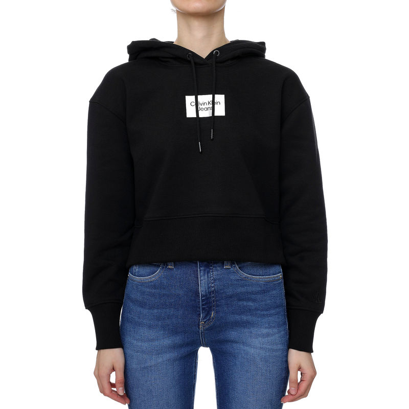 Ženski duks Calvin Klein INSTITUTIONAL BOX HOODIE