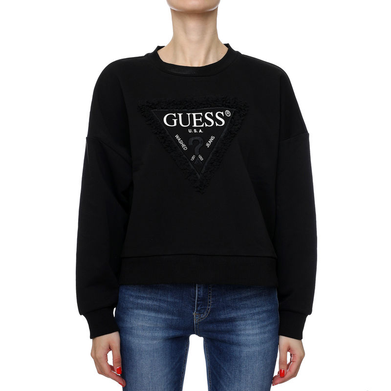 Ženski duks Guess Ls Rn Petals Triangle Sweatshi