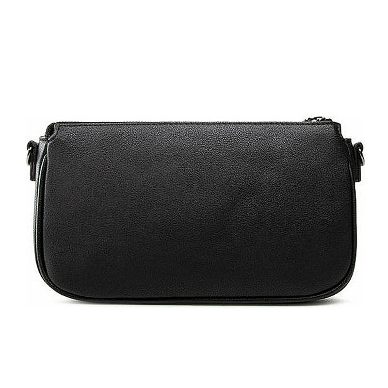 Black Mika Double Pouch Crossbody Bag