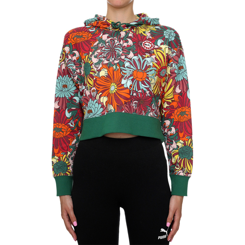 Ženski duks Puma X LIBERTY AOP Cropped Hoodie TR