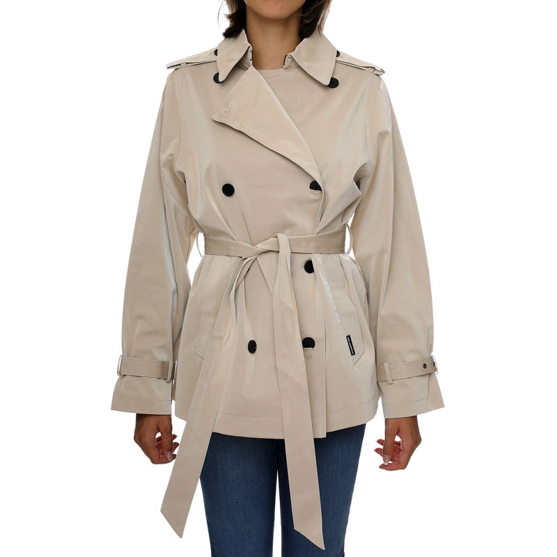 Ženska jakna Karl Lagerfeld Coated Cotton Short Trench