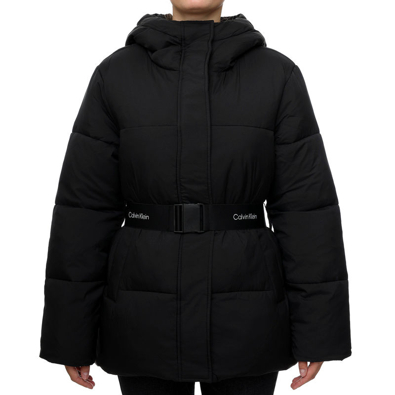 Ženska jakna Calvin Klein LOGO BELT SHORT PUFFER