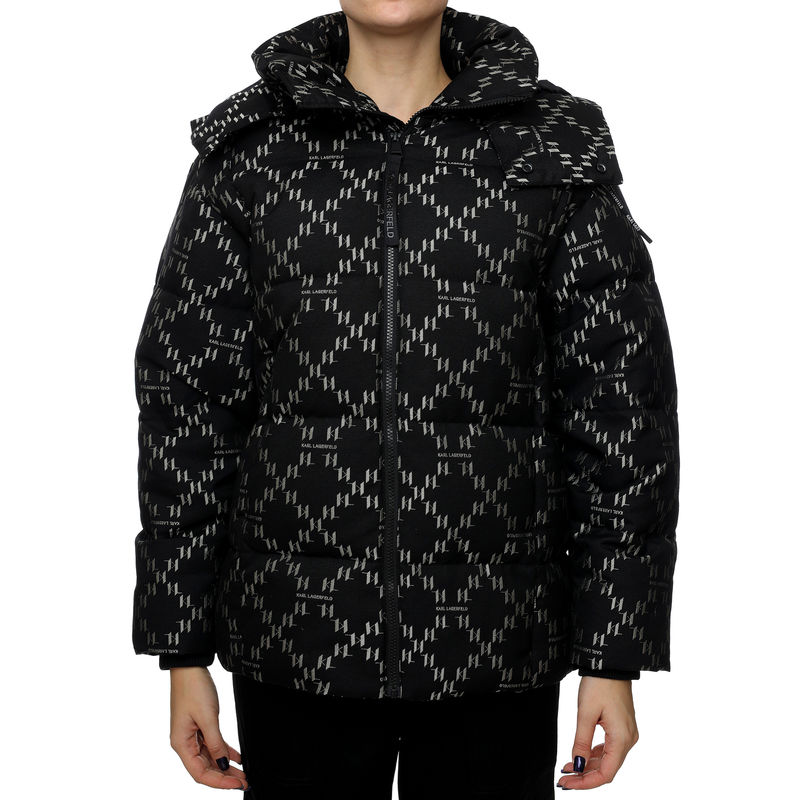 Ženska jakna Karl Lagerfeld Diamond Jacquard Down Jkt