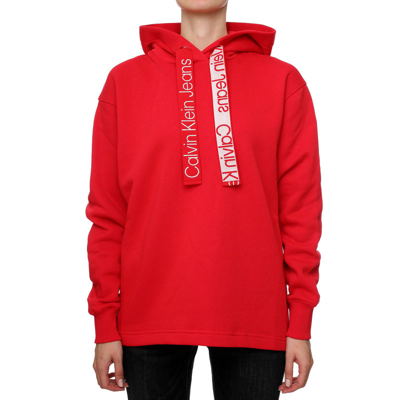 Ženski duks Calvin Klein Contrast Drawcords Hoodie