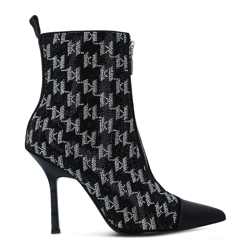 Ženske čizme Karl Lagerfeld SARABANDE ANKLE ZIP RHINESTONES