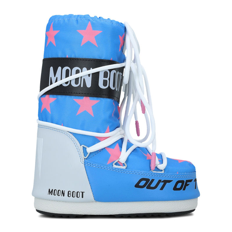 Dječije čizme Moon Boot Icon Retrobiker Pink Stars