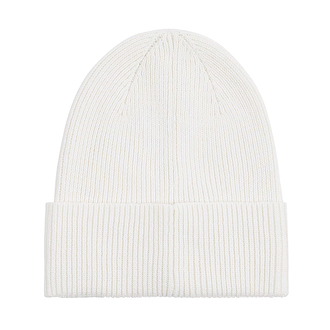 Ženska kapa Calvin Klein CK EMBROIDERY FINE RIB BEANIE