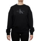 Ženski duks Calvin Klein GLOSSY MONOLOGO REGULAR CREWNECK